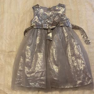 Silver formal dress